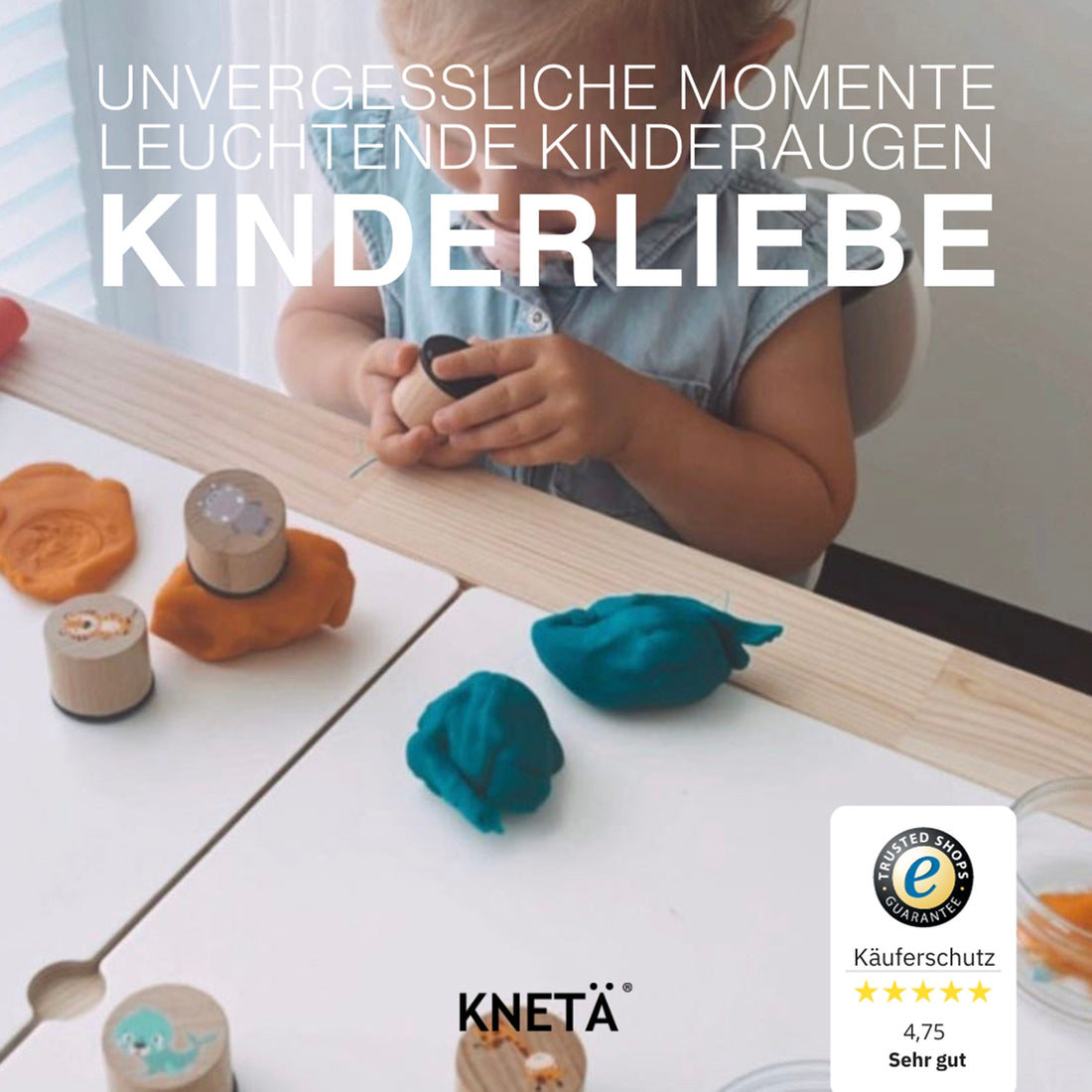 KNETÄ - Holzstempel-Set „Monstaer“ – stempelstarker Kreativspaß mit Monster-Motiven
