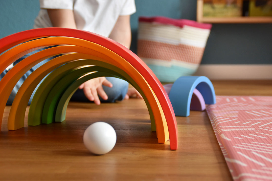 Steckspiel Regenbogen-Puzzle XXL